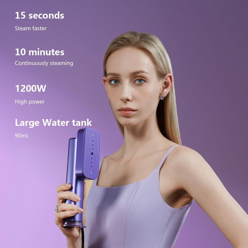 Nesugar G5 Steam 2-in-1 Professional Handheld Steamer for Clothes and Iron for Clothes, Just 1lbs Lightly, 10 Minutes of Continuous Steam 1200W Light Steam Iron for travel and home - Image 1